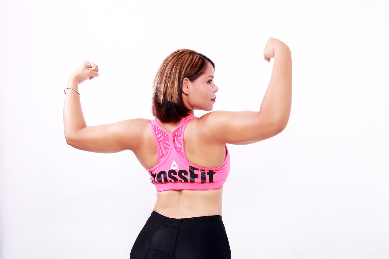 women strong exercise free photo