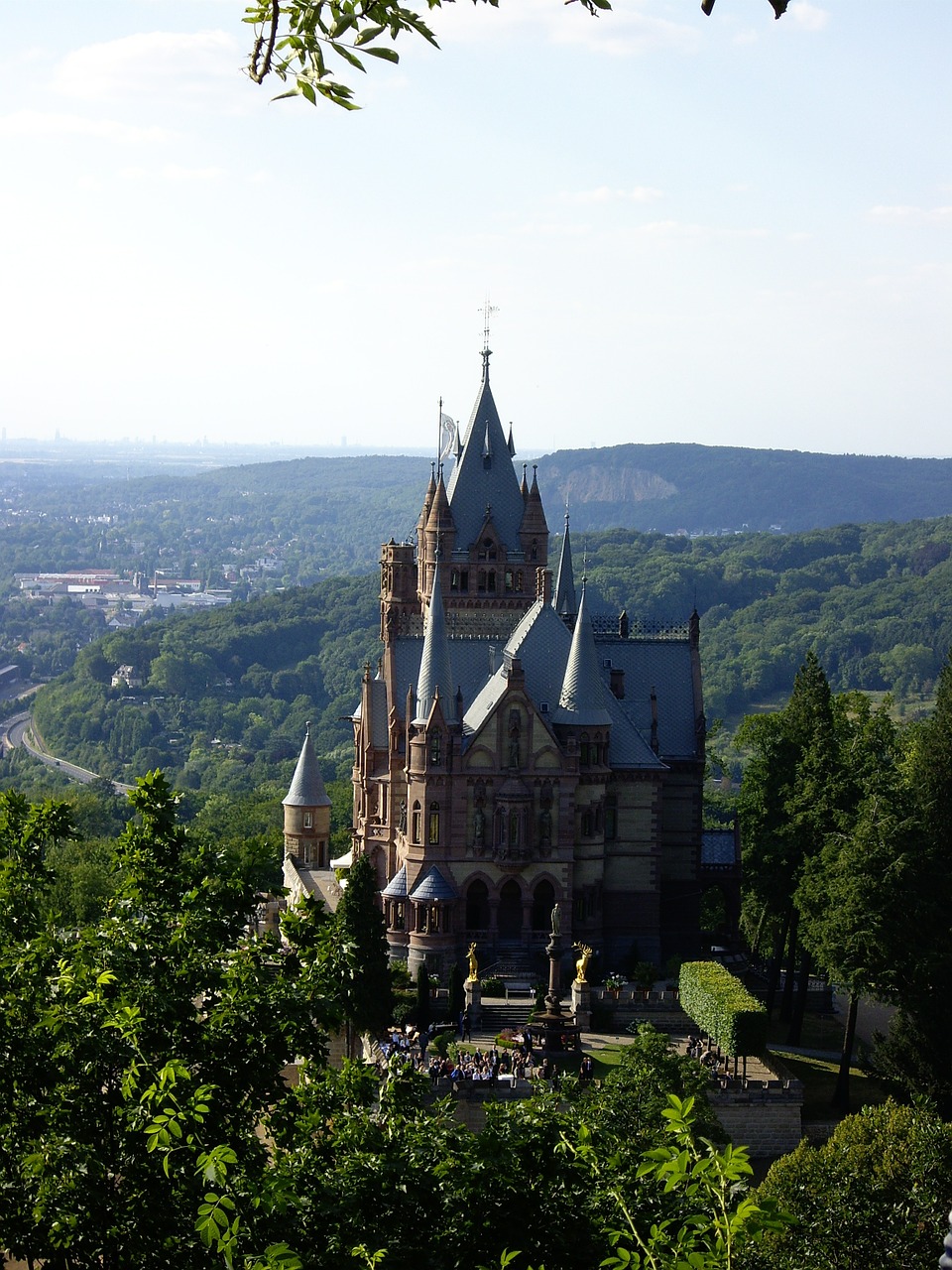 drachenfelsen castle rhine free photo