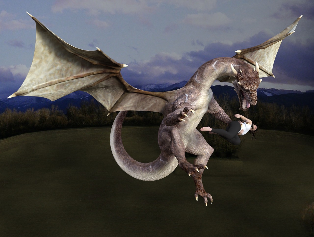 dragon monster fantasy free photo