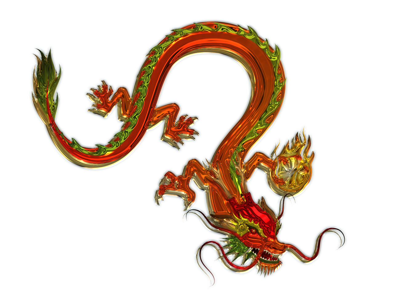 dragon art glass free photo