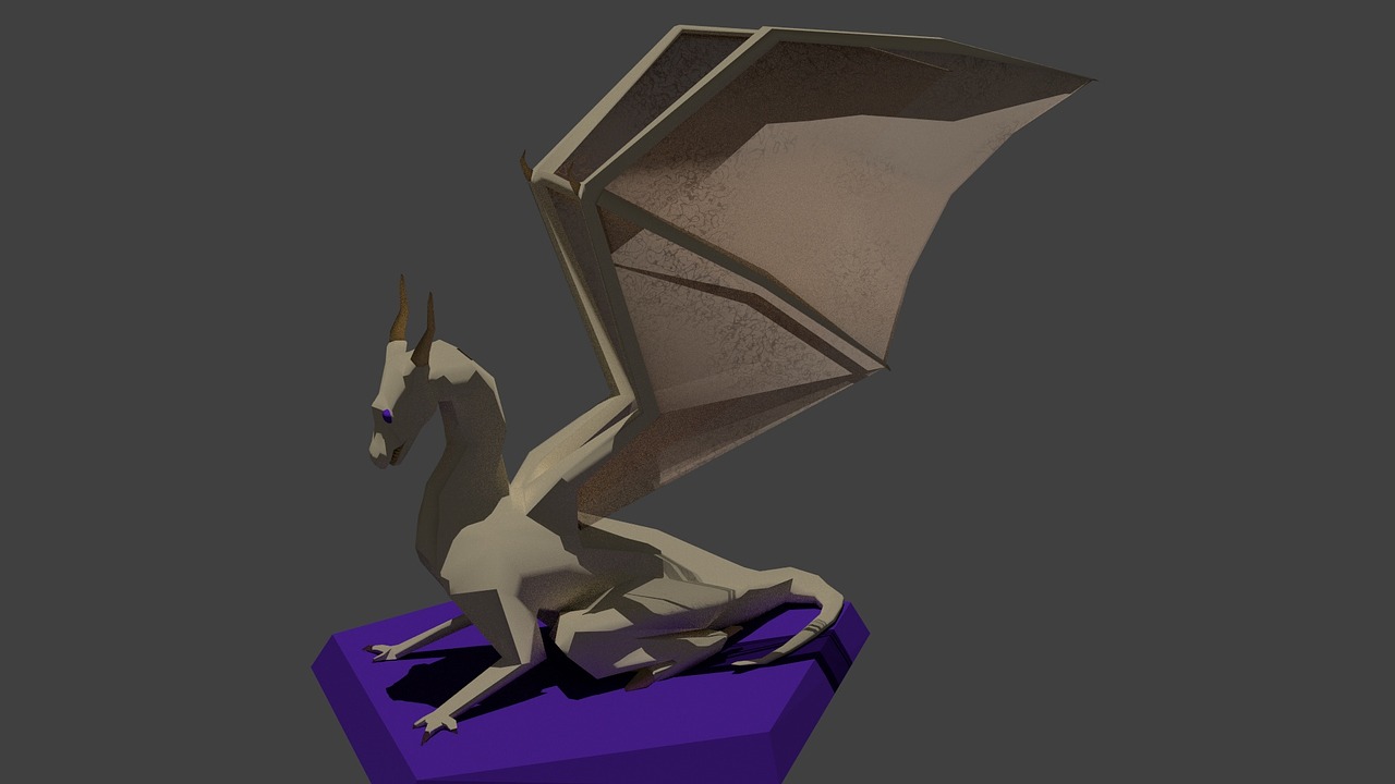 dragon model blender free photo