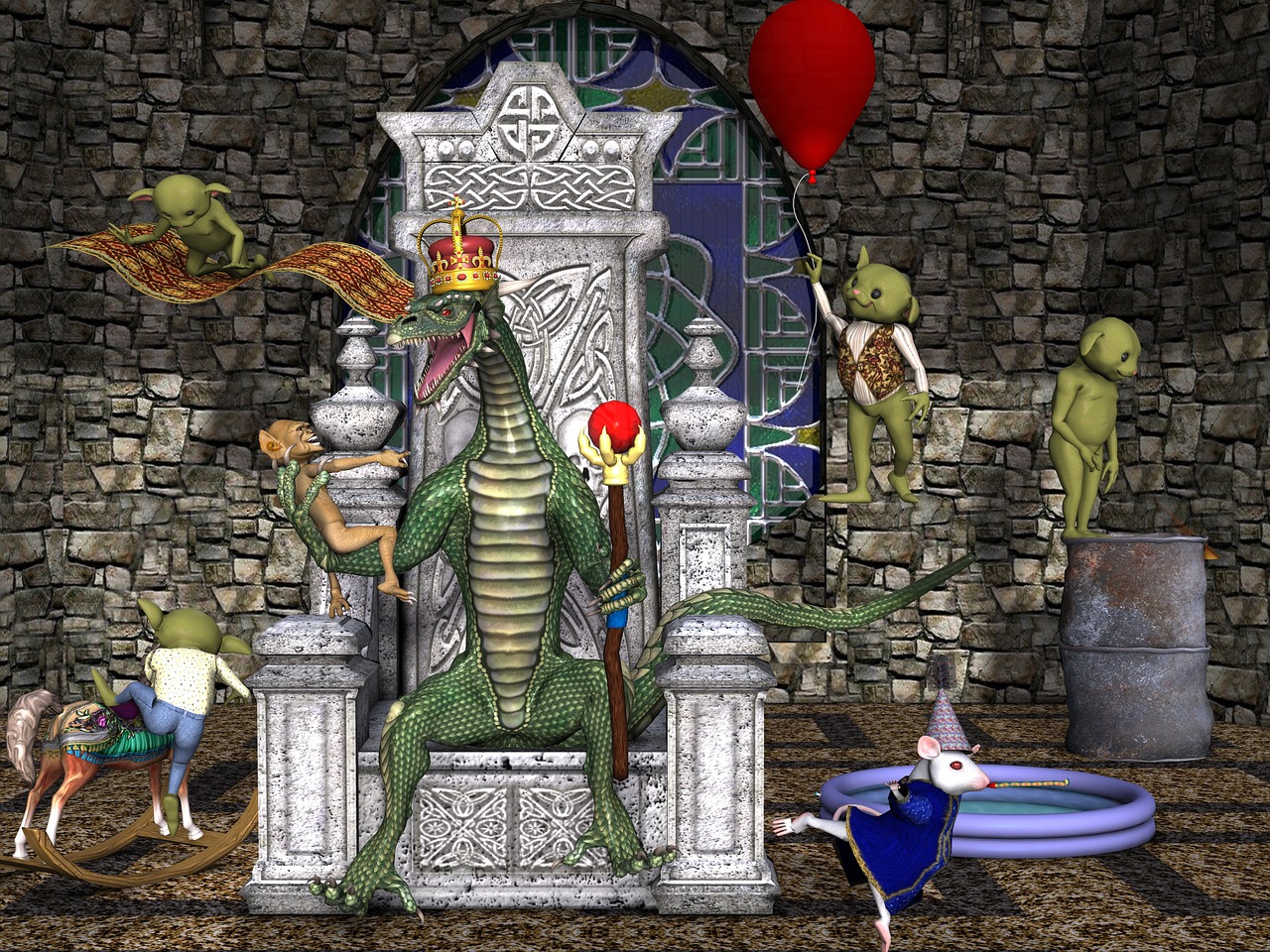 dragon gnome fantasy free photo