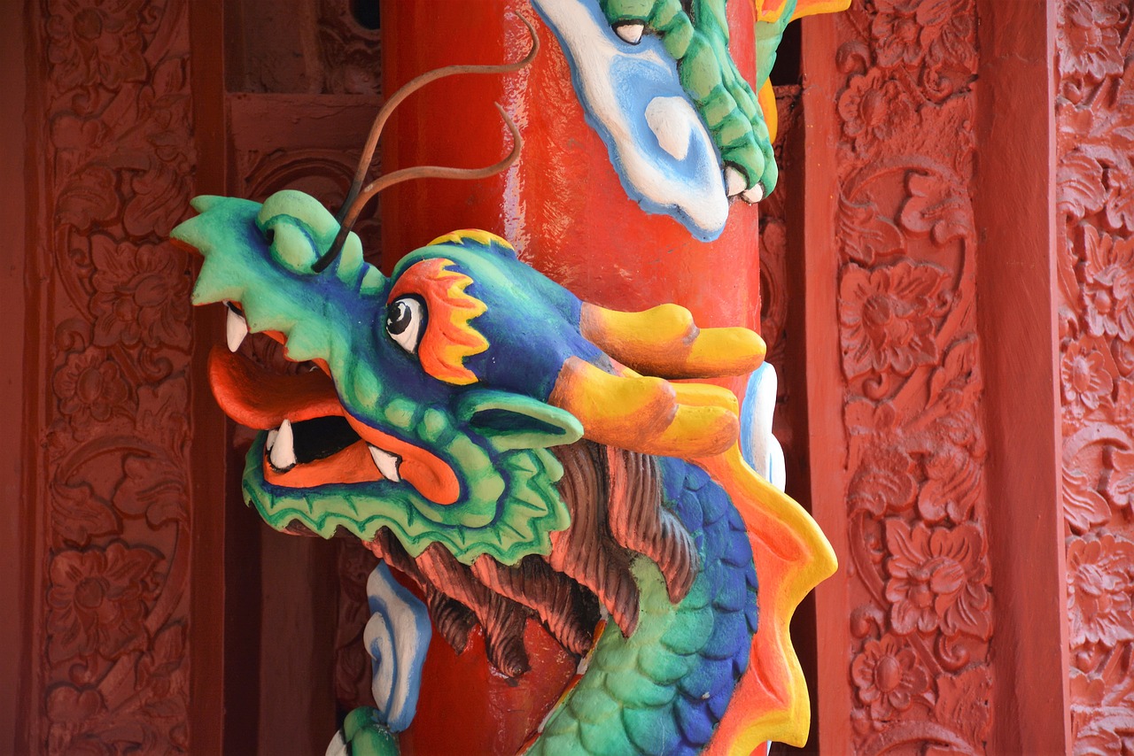 dragon temple indonesia free photo