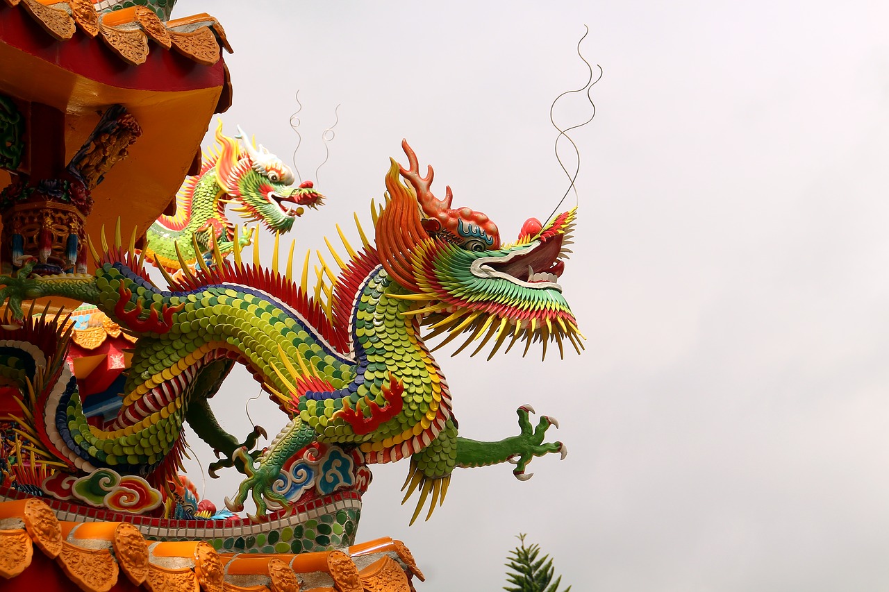 dragon  taiwan  chinese temple free photo