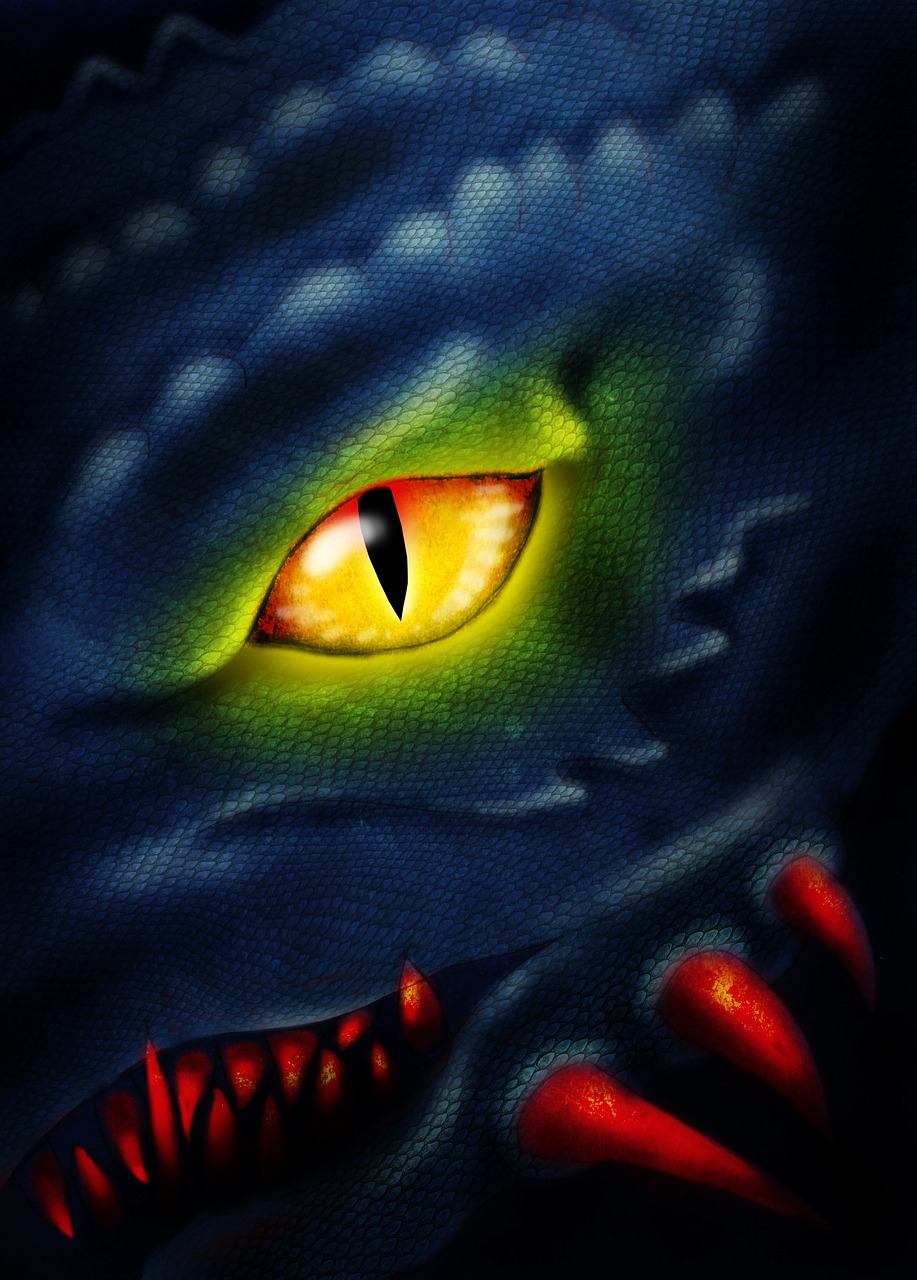 dragon  fantasy  eye free photo