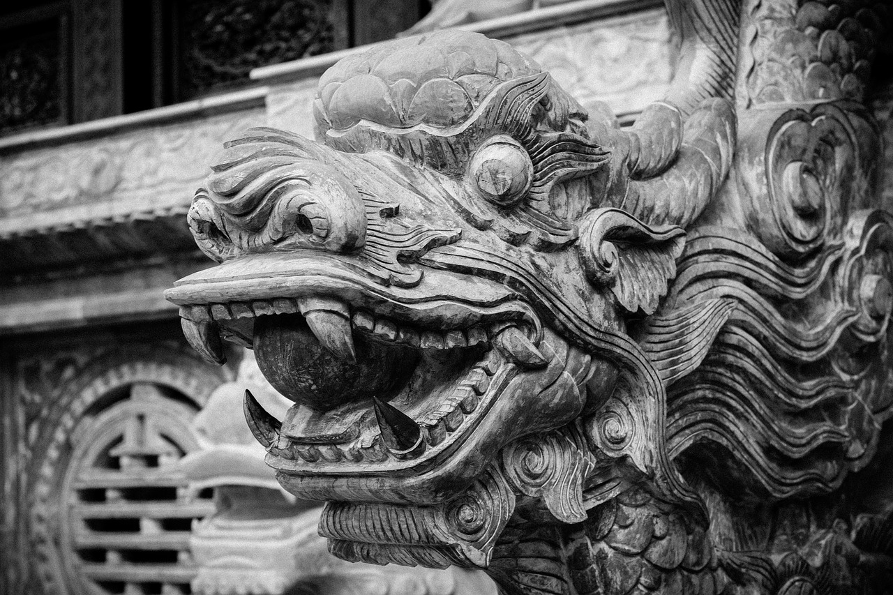 dragon  stone  architecture free photo