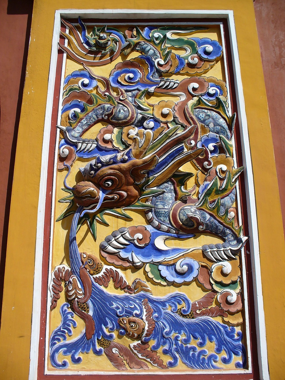 dragon relief vietnam free photo
