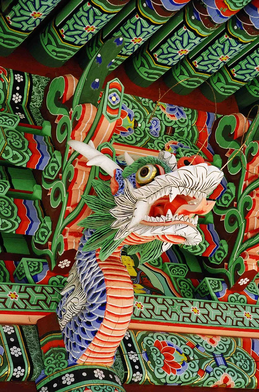 dragon temple asia free photo