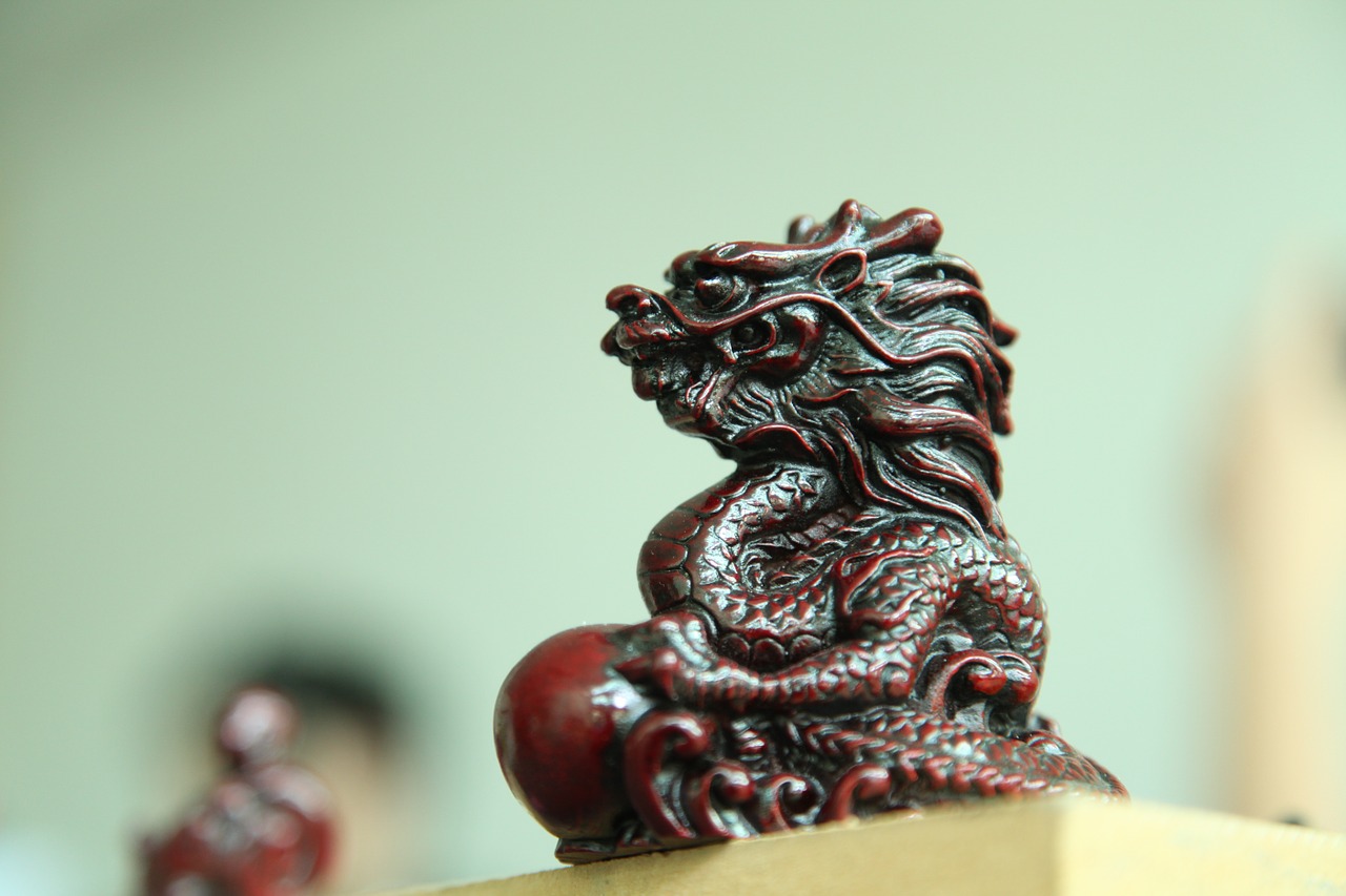 dragon wood carving traditional free photo