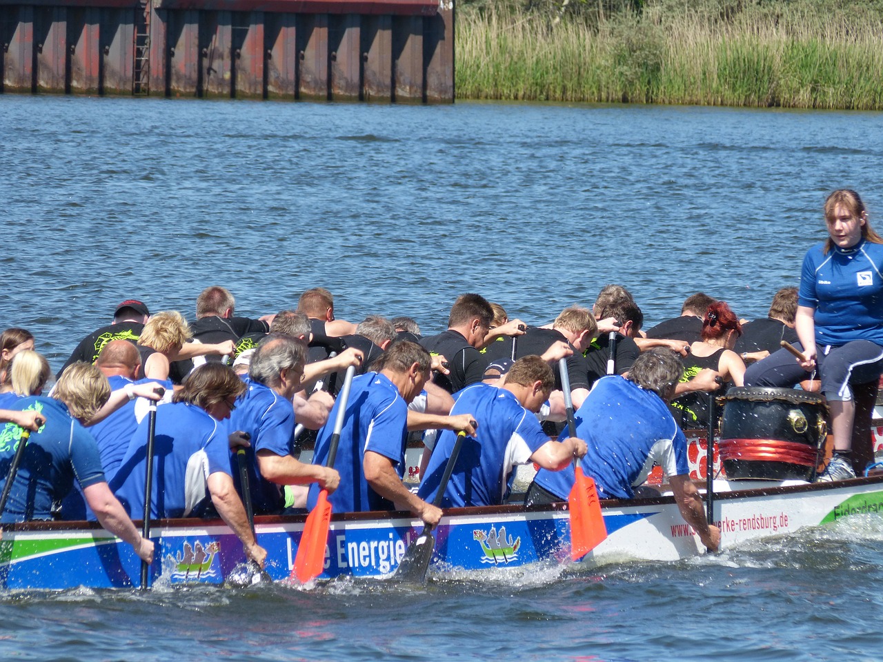 dragon boat boot water sports free photo