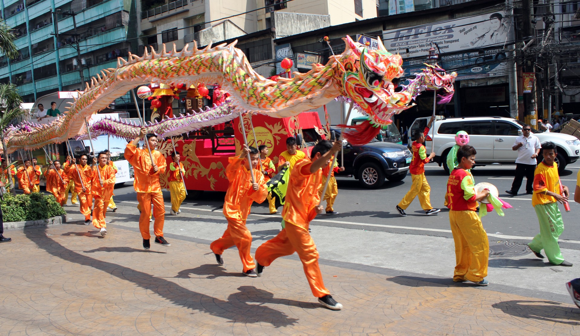 dragon dance chinese new year people free photo