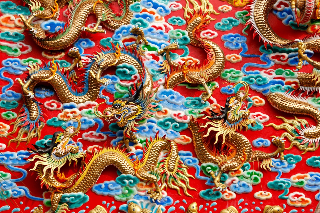 dragons china thailand free photo