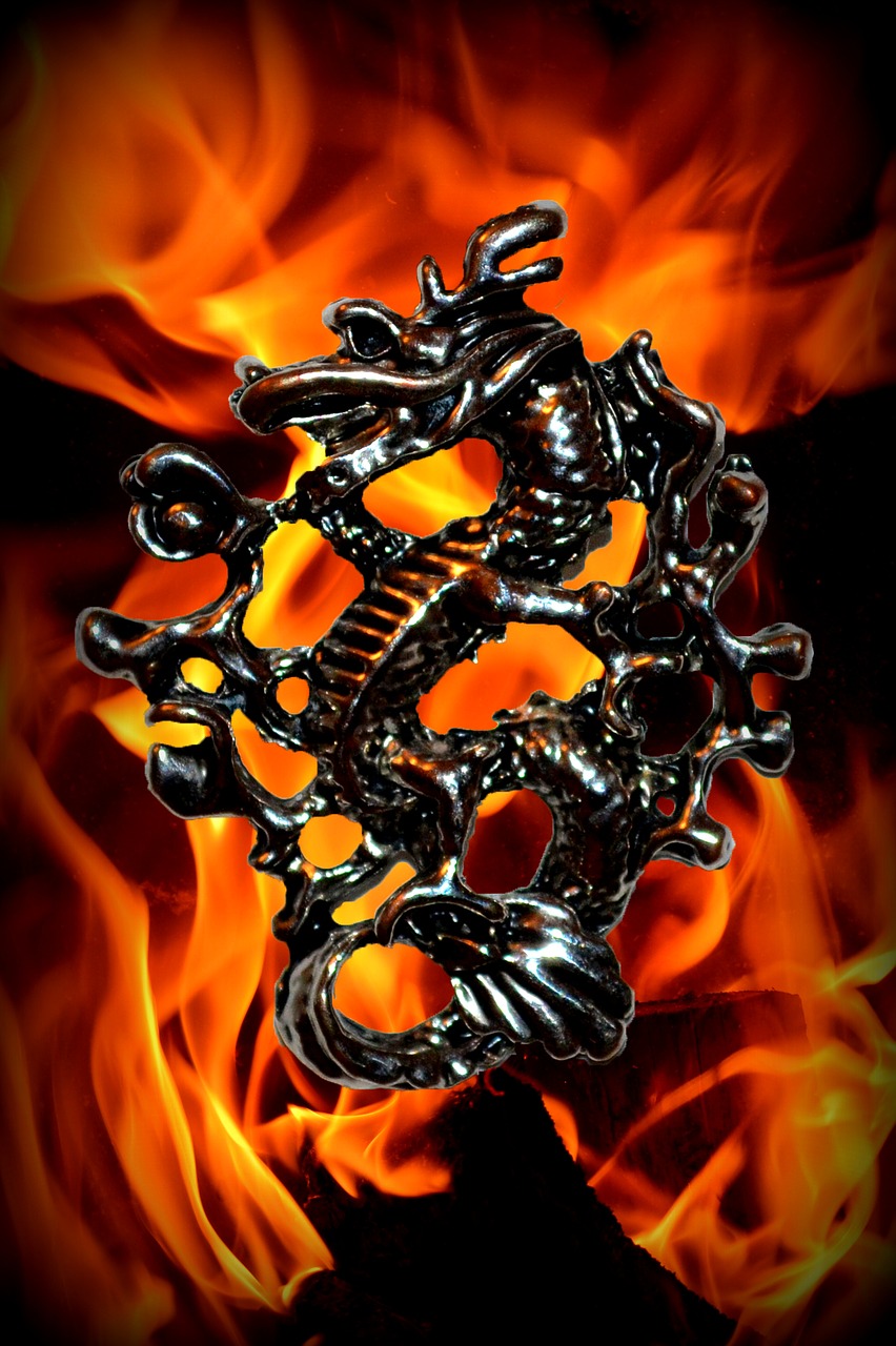 dragons fire figure free photo