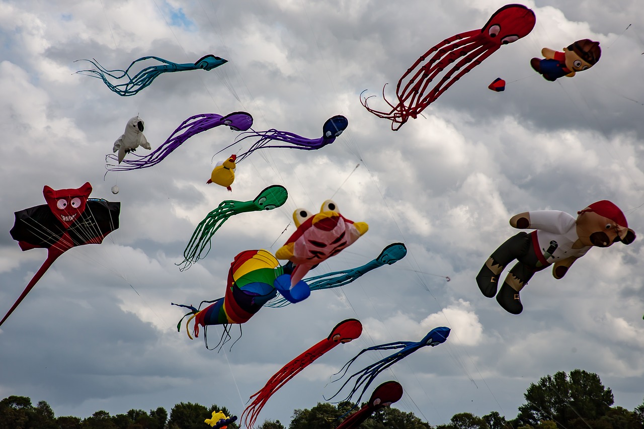 dragons  dragon festival  wind free photo