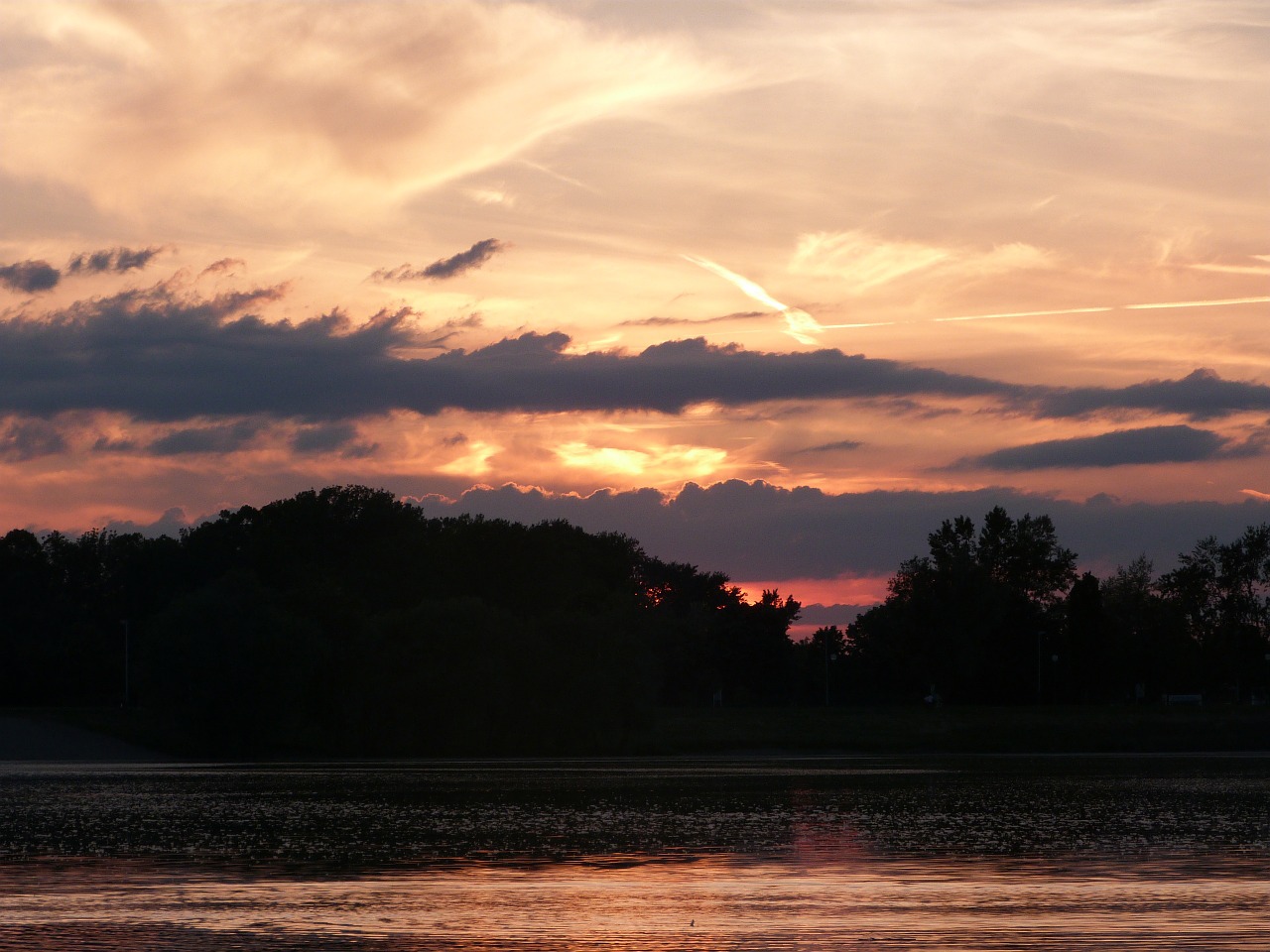 dramatic colors sunset free photo