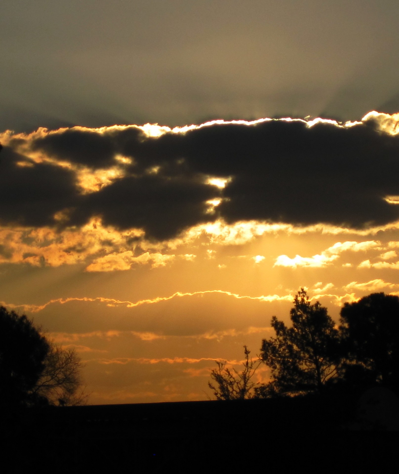 sunset sky clouds free photo