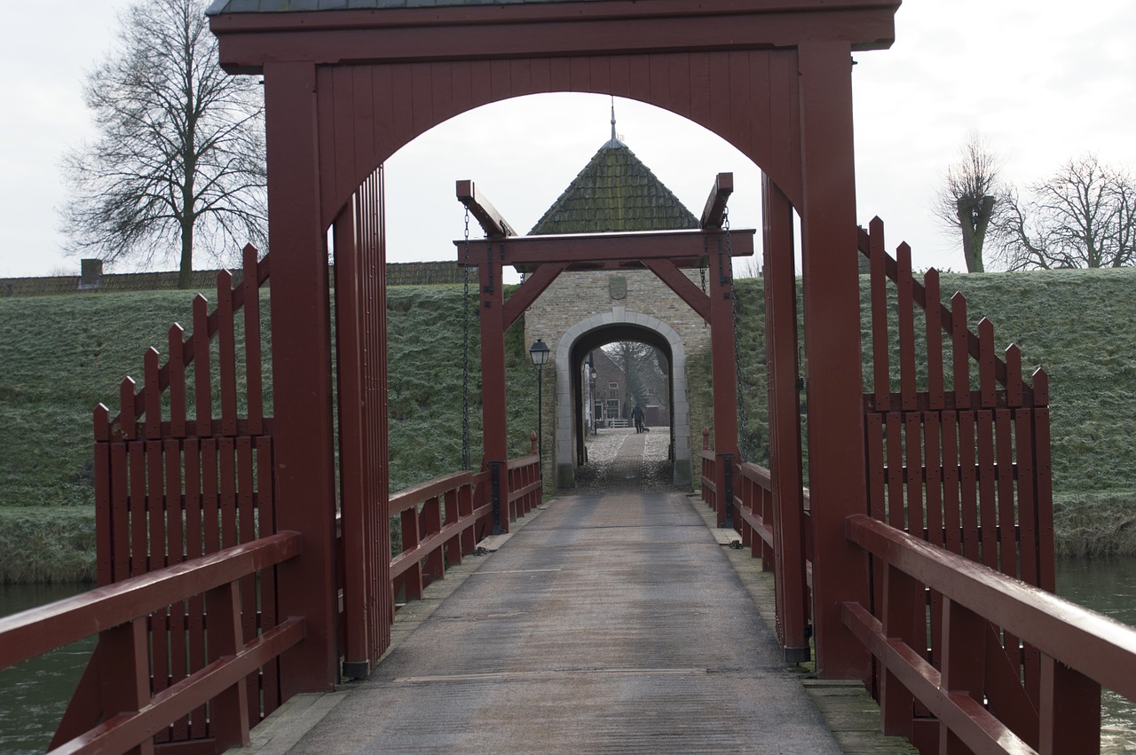 drawbridge bridge moat free photo