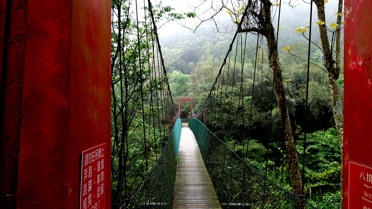 drawbridge landscape taiwan free photo