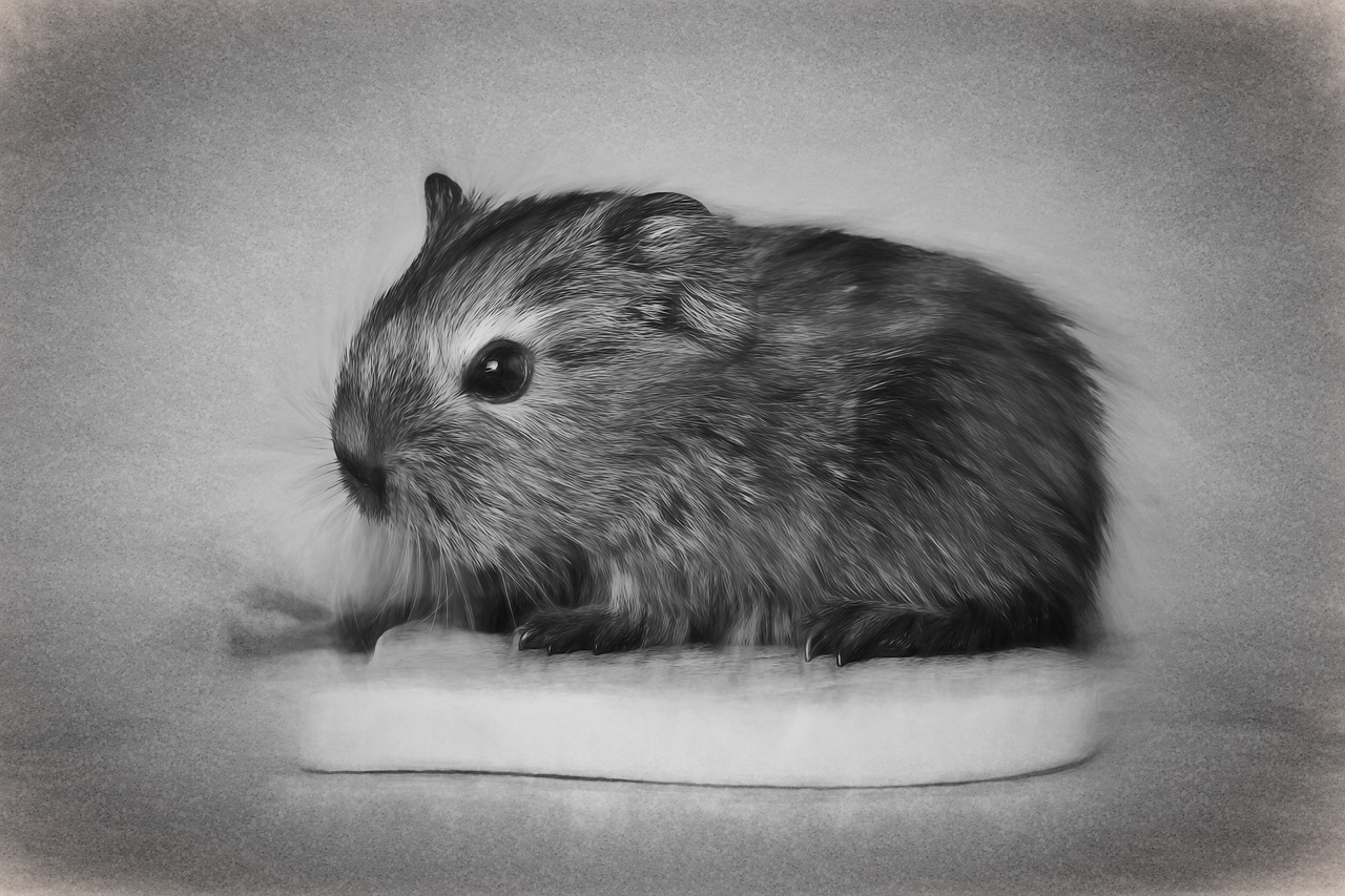 drawing guinea pig young animal free photo
