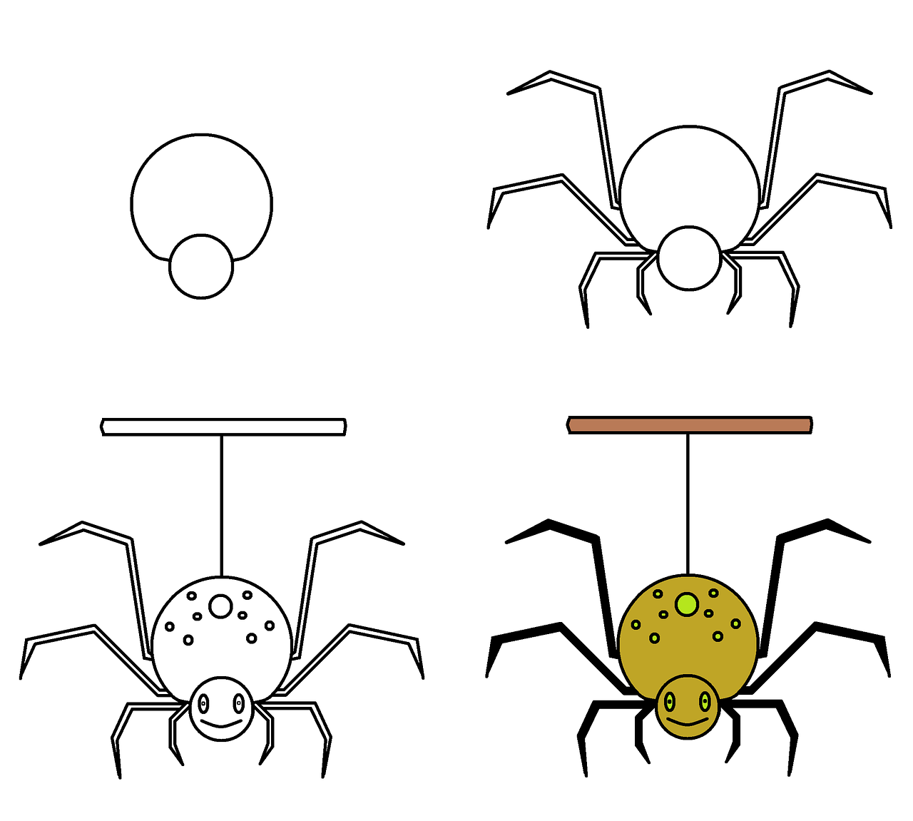 drawing spider scary free photo