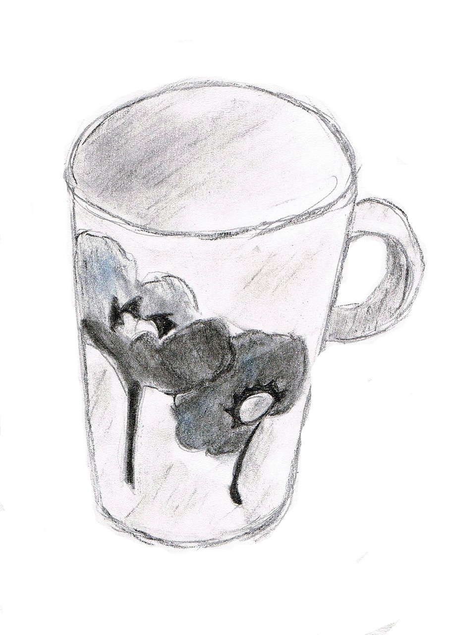 drawing cup sketch free photo