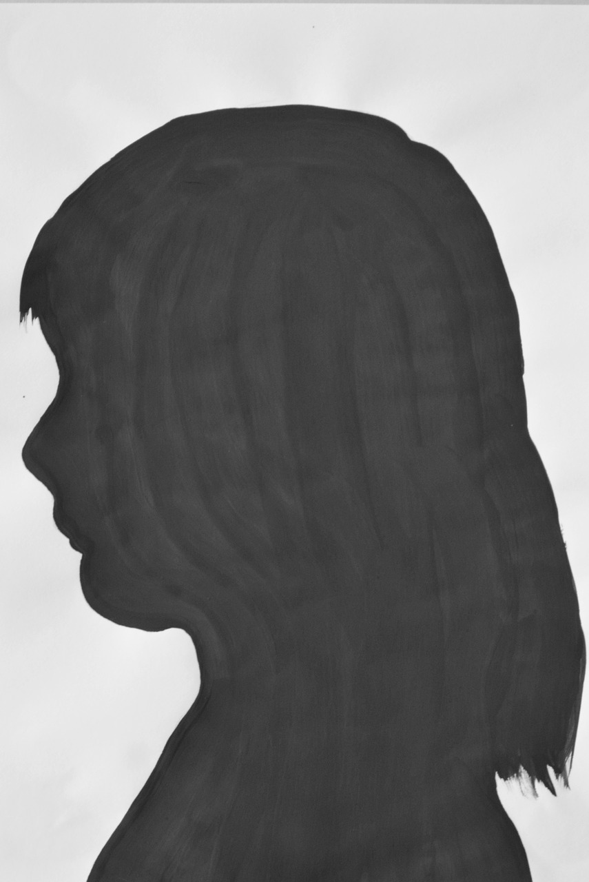 drawing child shadow free photo