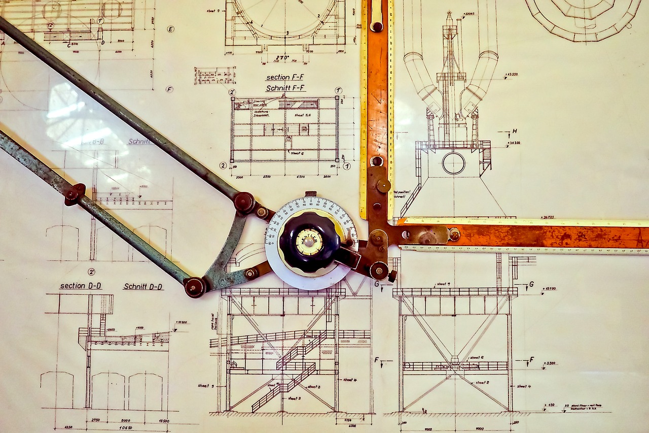 drawing board technical construction free photo
