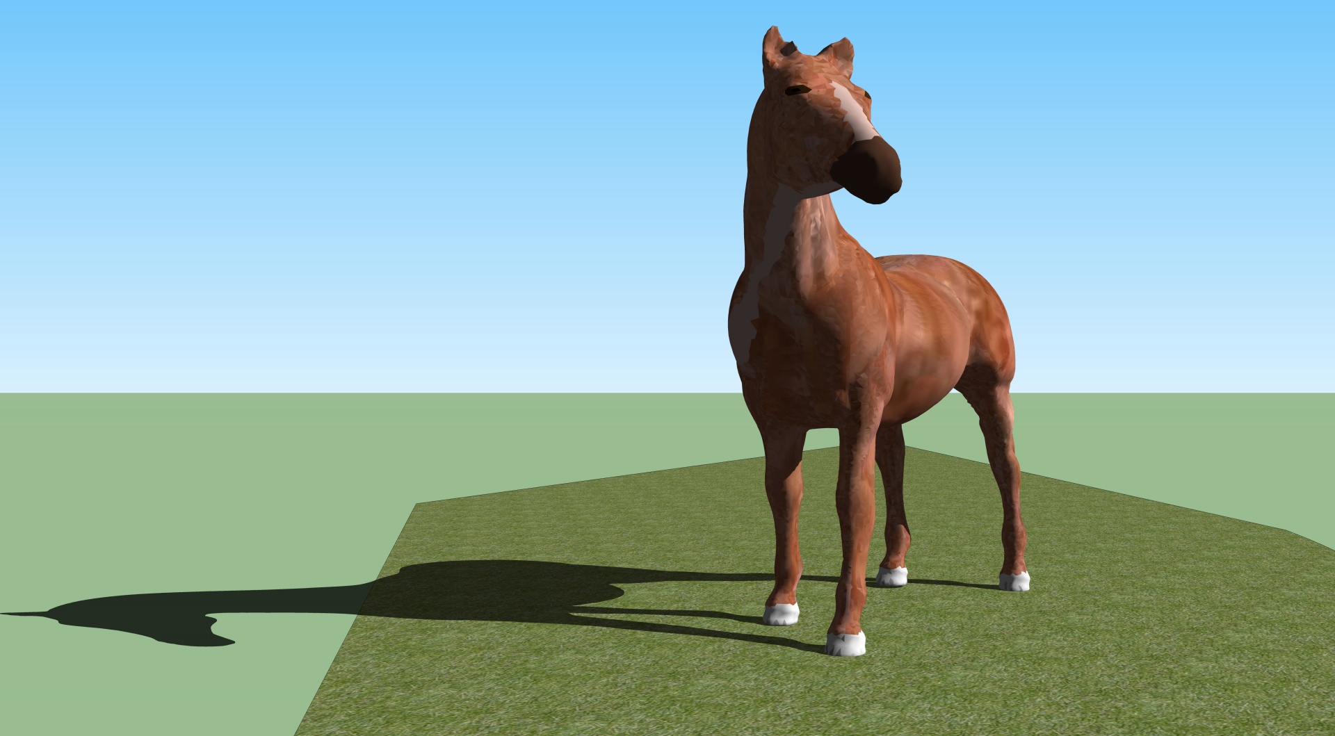 drawing horse 3d free photo