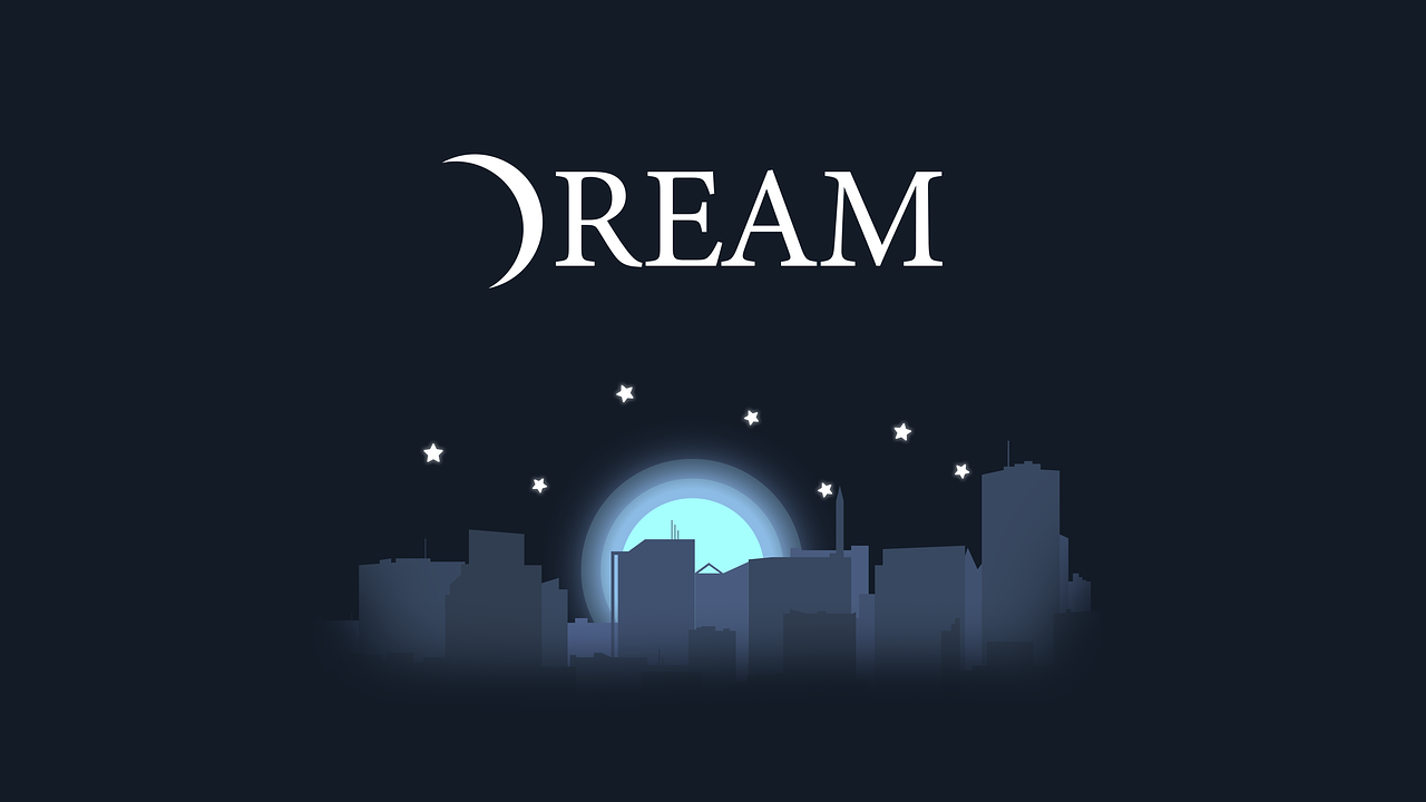 dream  logo  night sky free photo