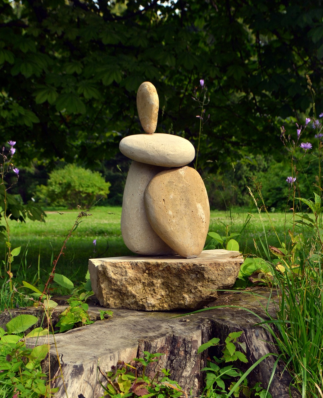 dreamer sculpture stone free photo