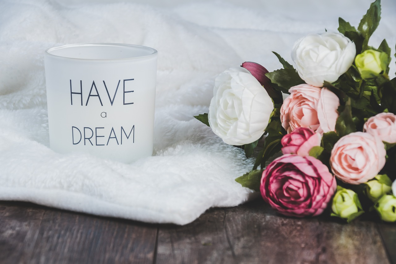 dreams  white background  flowers free photo