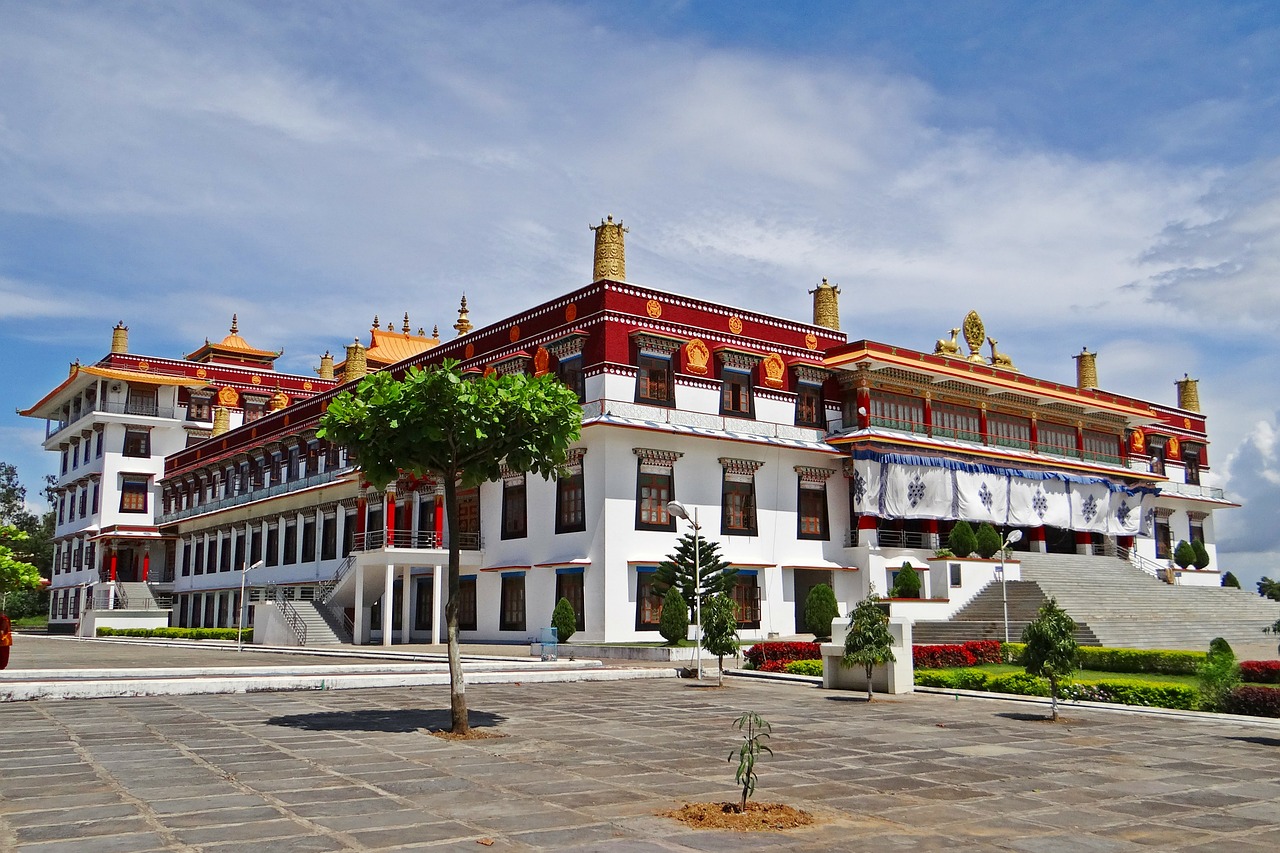 drepung gomang monastery mundgod tibetan settlement free photo