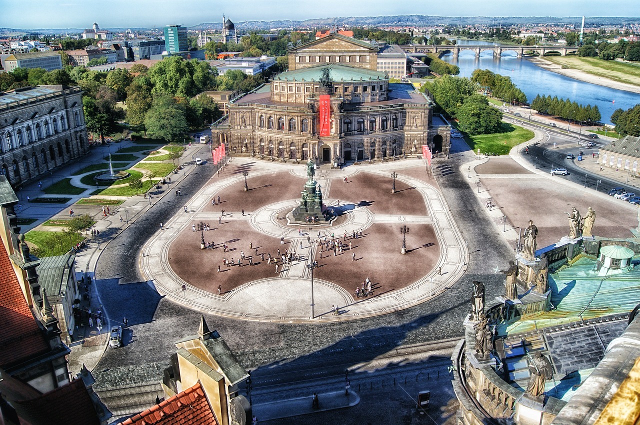 dresden germany plaza free photo