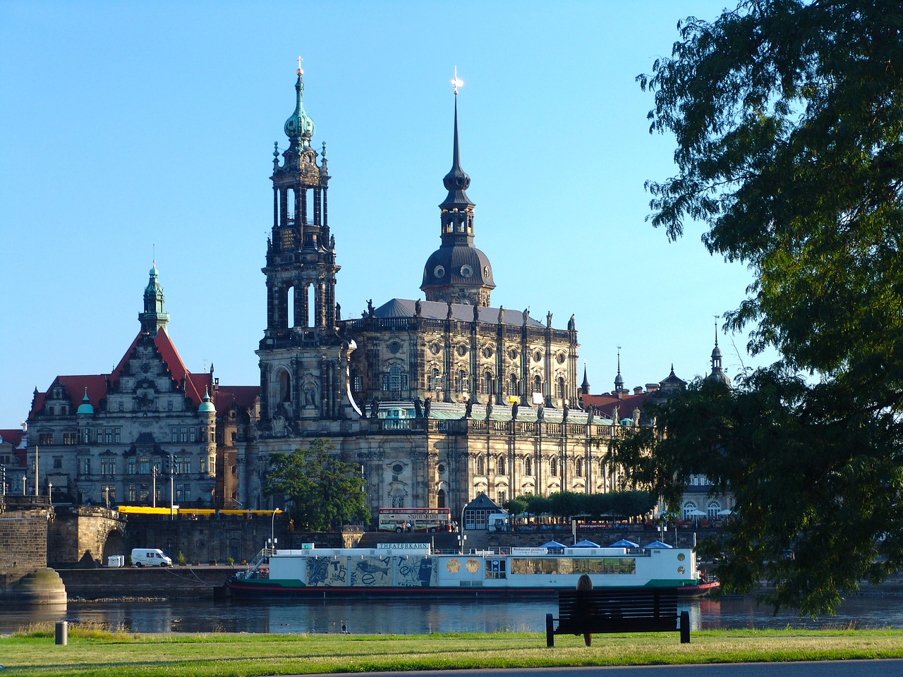 dresden church old town free photo