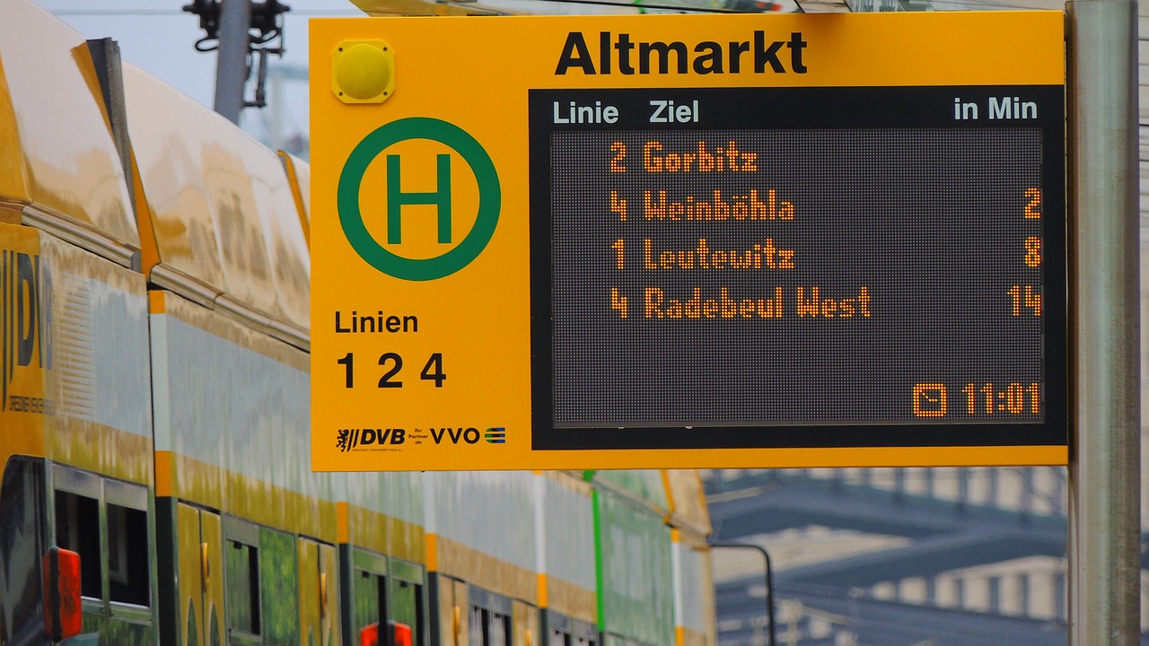 dresden tram germany free photo