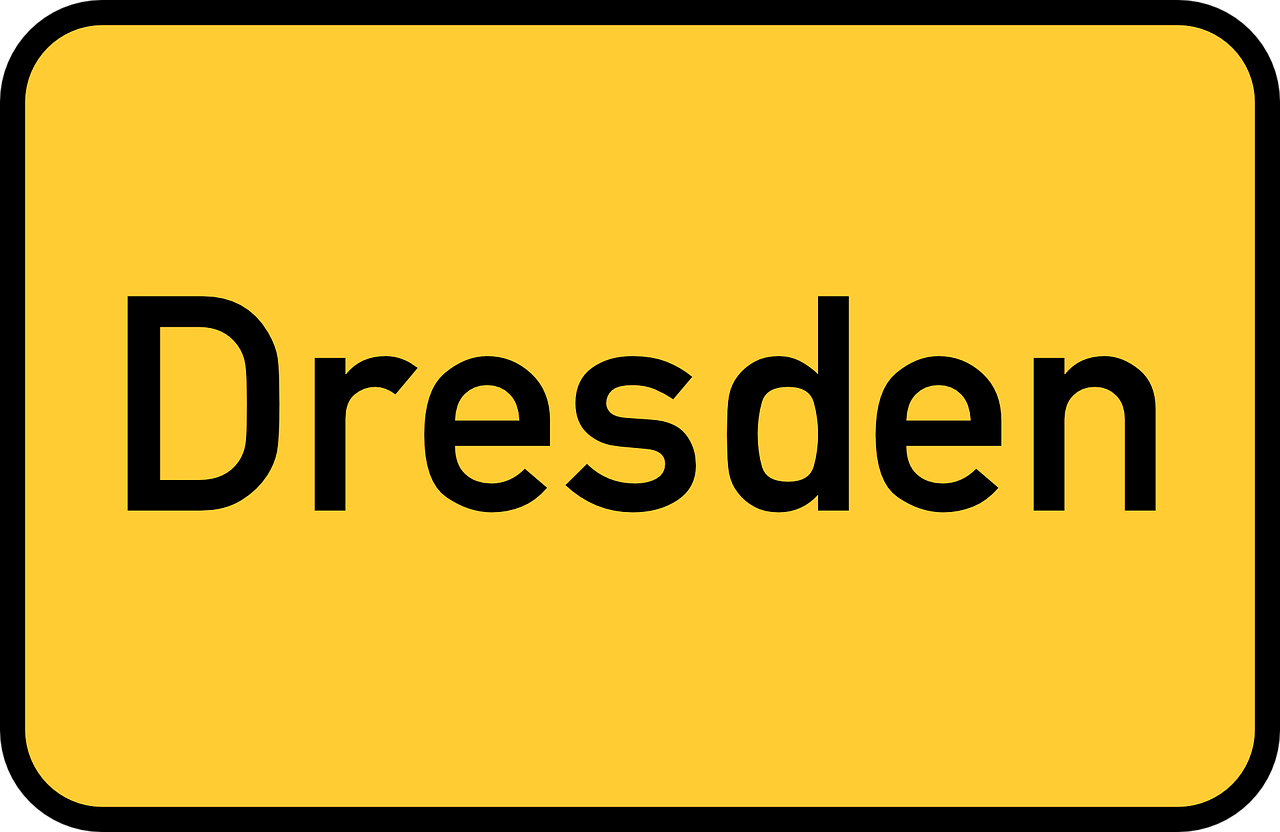 dresden town sign city limits sign free photo