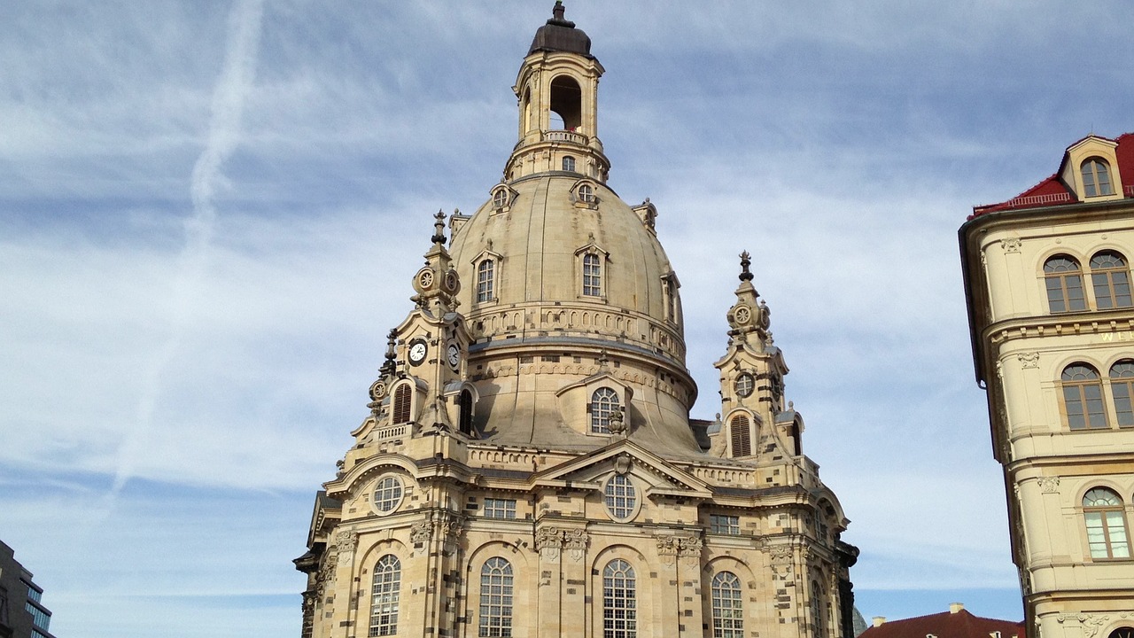 frauenkirche dome dresden free photo
