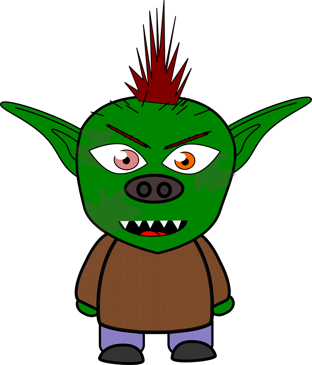 dress-up head goblin monster free photo