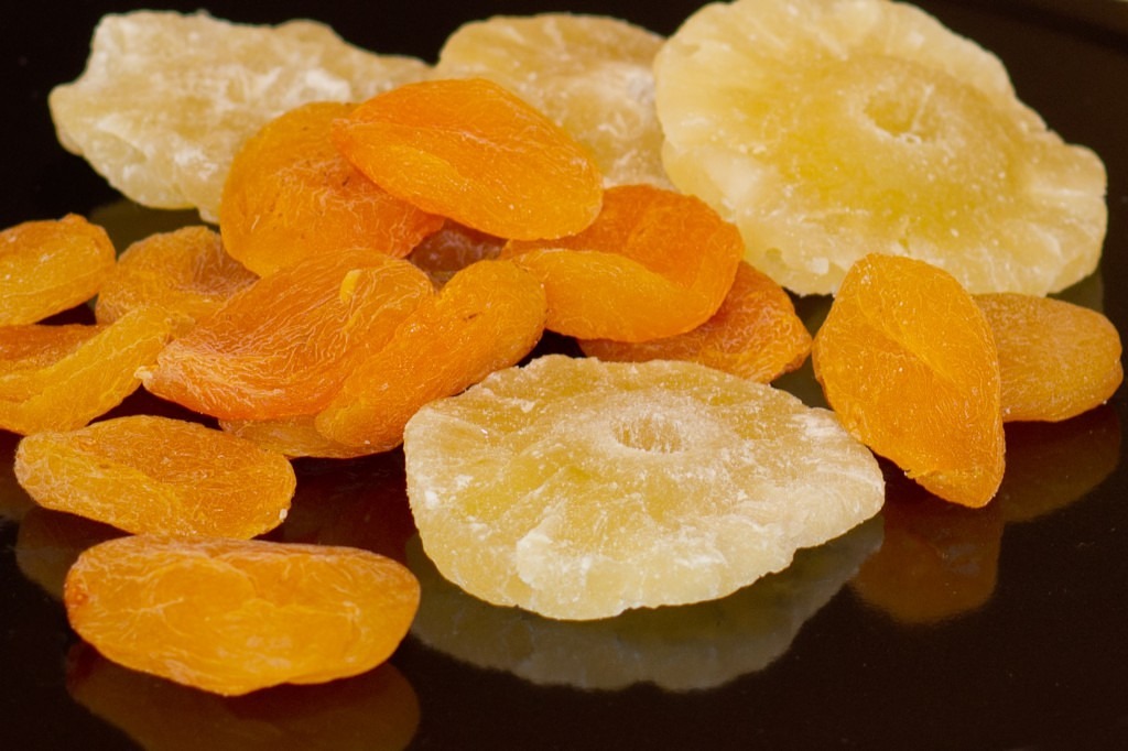 dried fruit pineapple apricots free photo