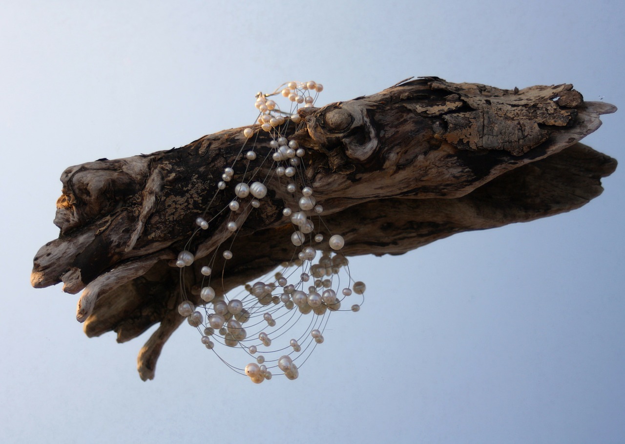 drift wood beads decoration free photo