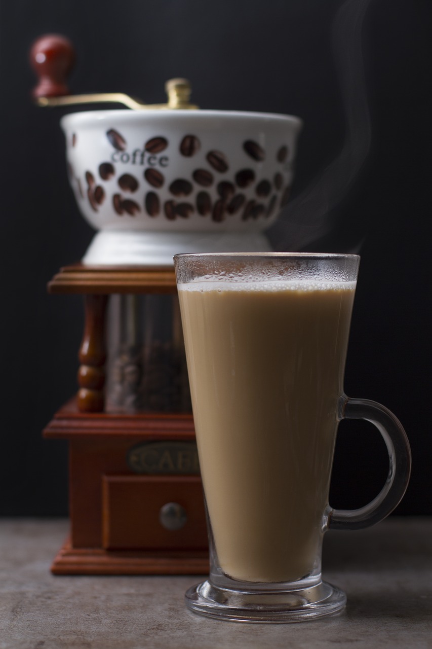 drink coffee milk free photo