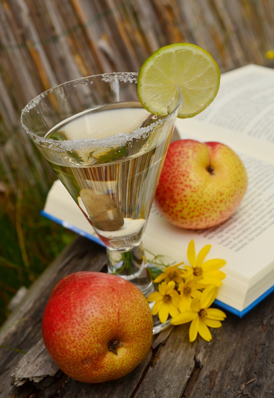 drink glass fruits free photo