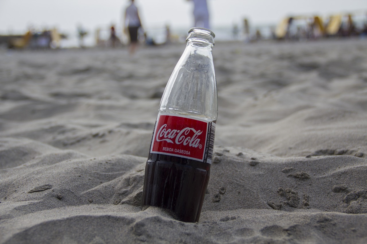 drink coca cola beach free photo