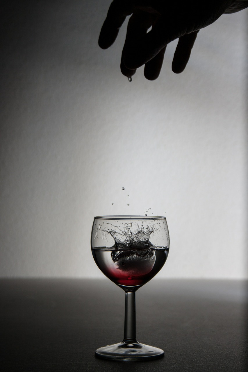 drinking wine glass ice free photo