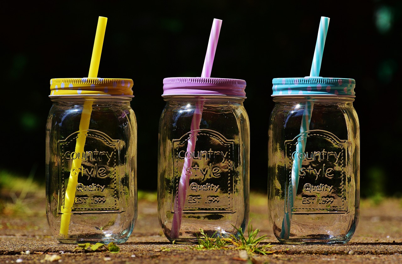 drinking glasses summer color free photo