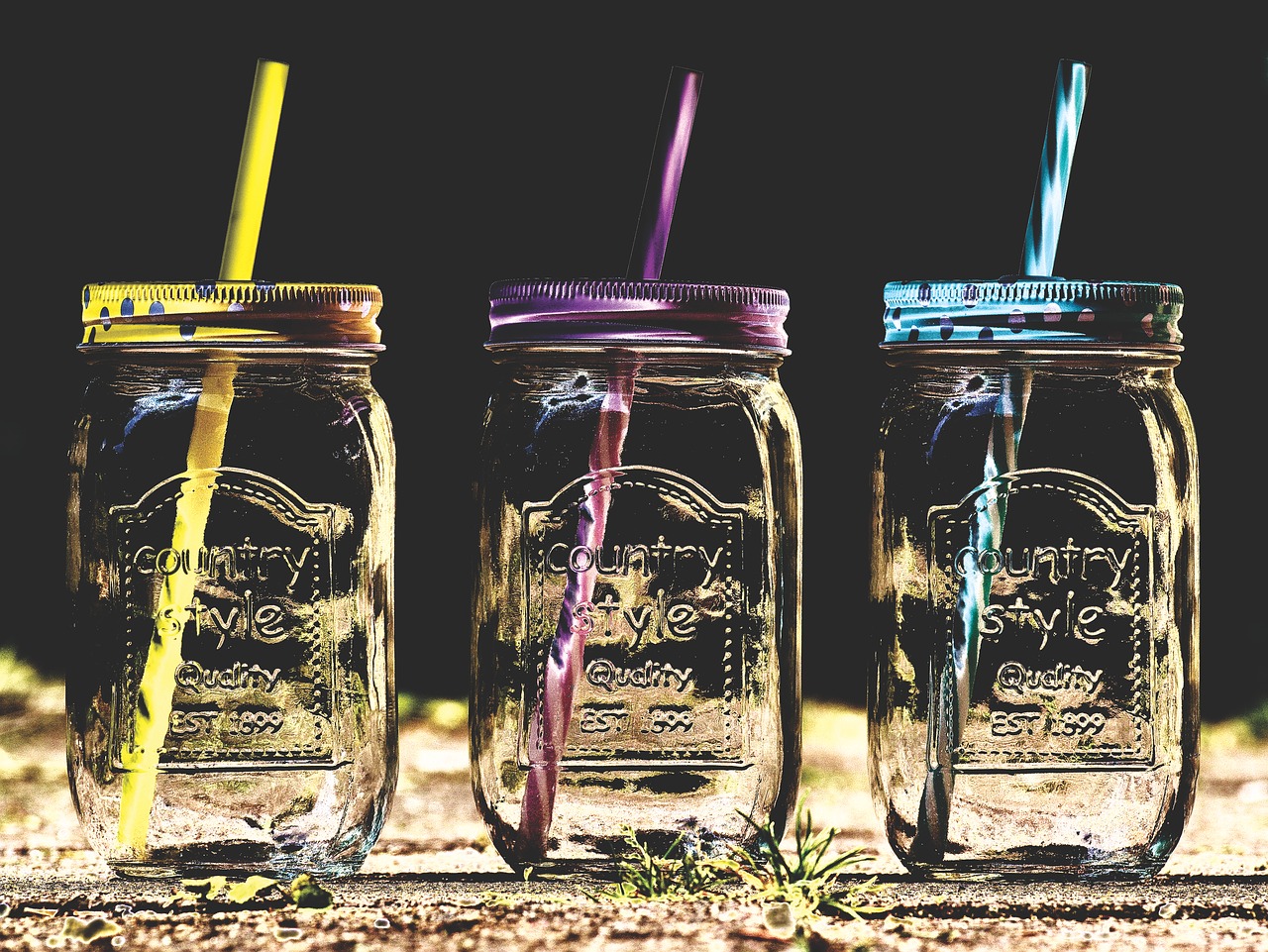 drinking glasses  summer  color free photo