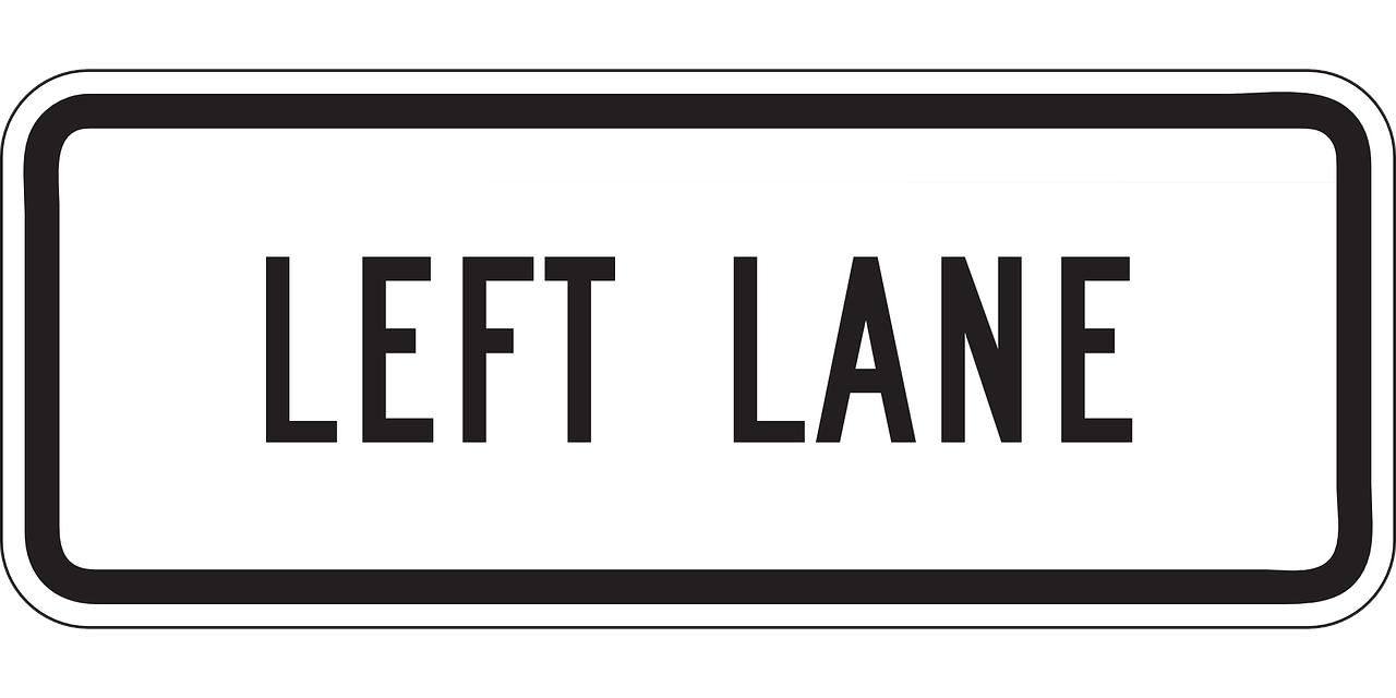 drive,left,lane,road,information,travel,directions,sign,symbol,free vector graphics,free pictures, free photos, free images, royalty free, free illustrations, public domain