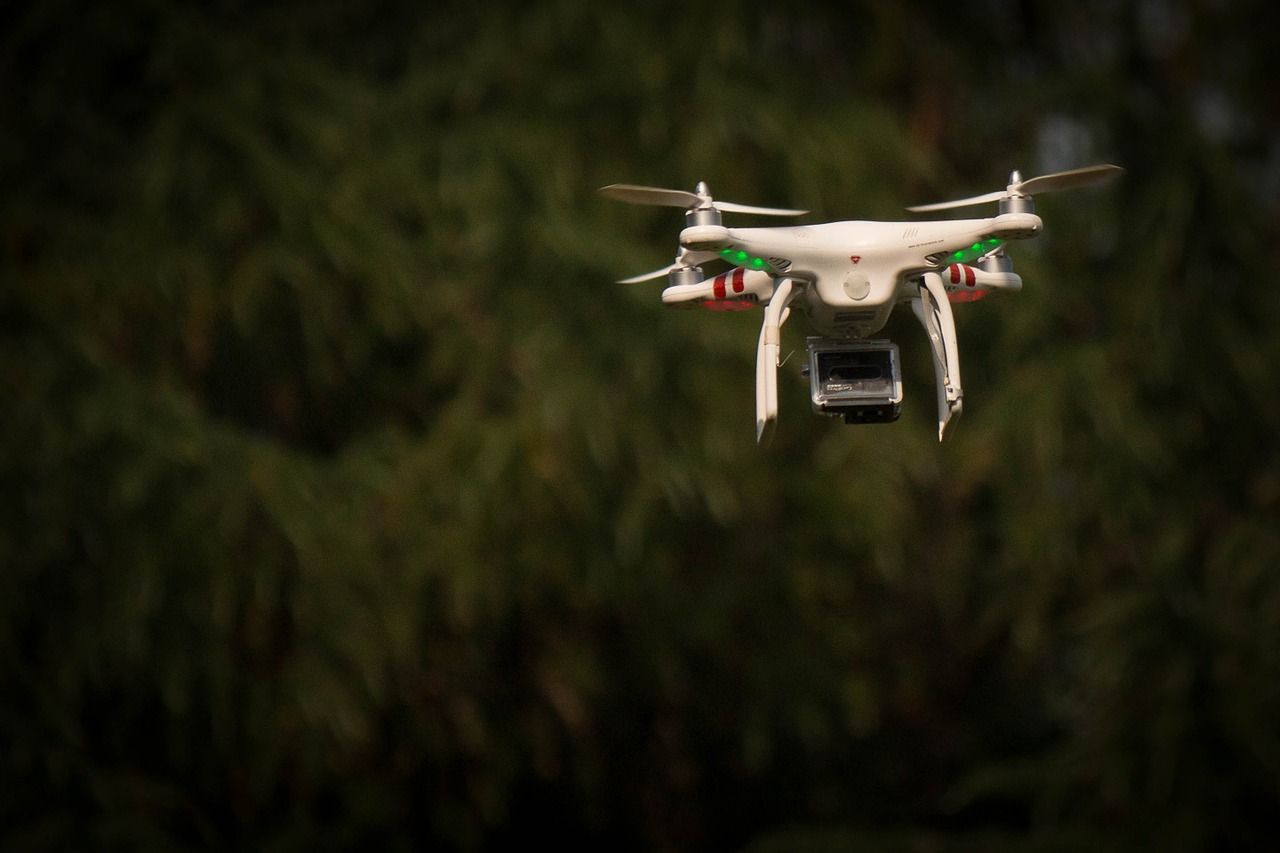 drone surveillance flight free photo