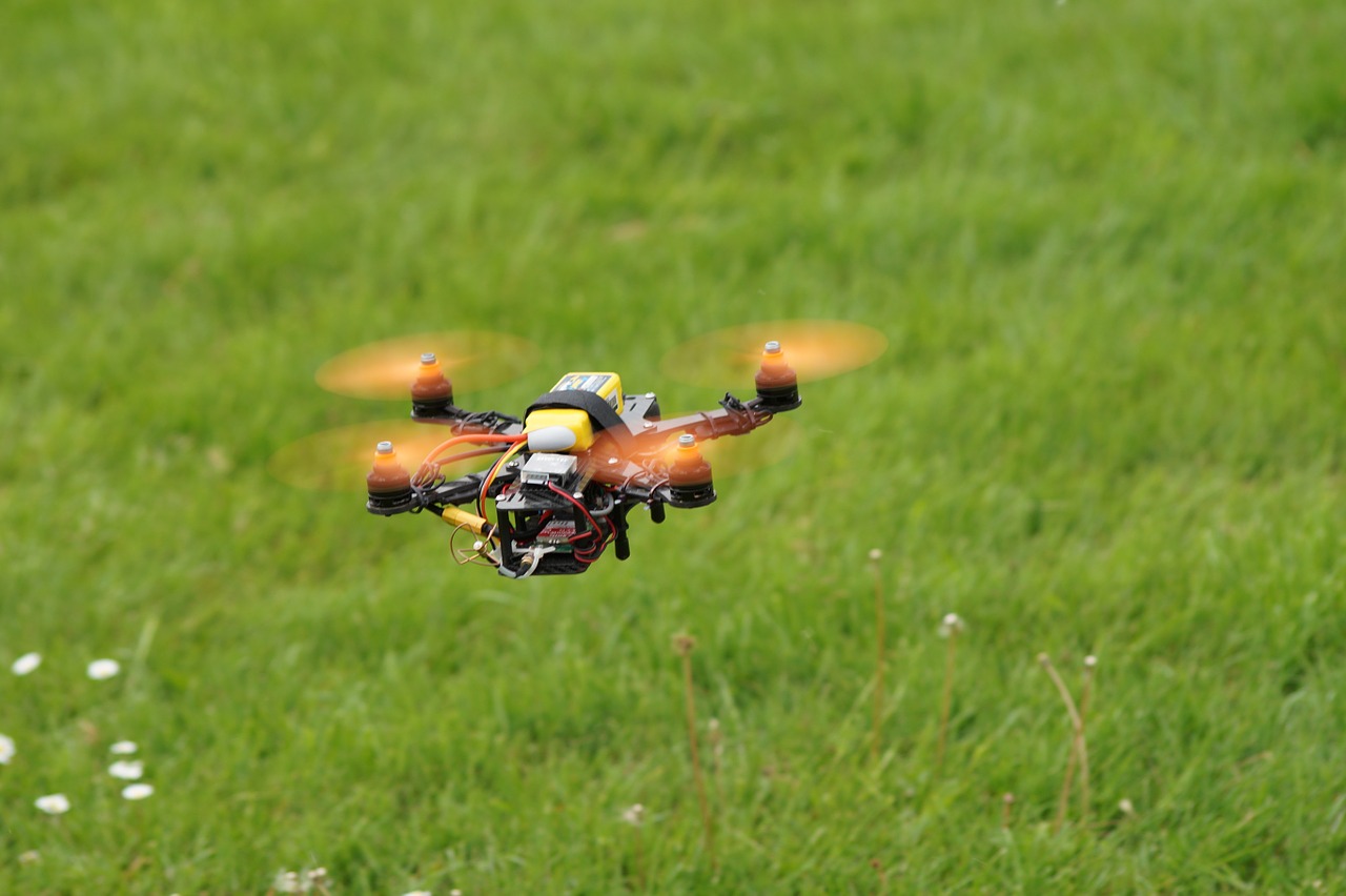 drone field multicopter free photo