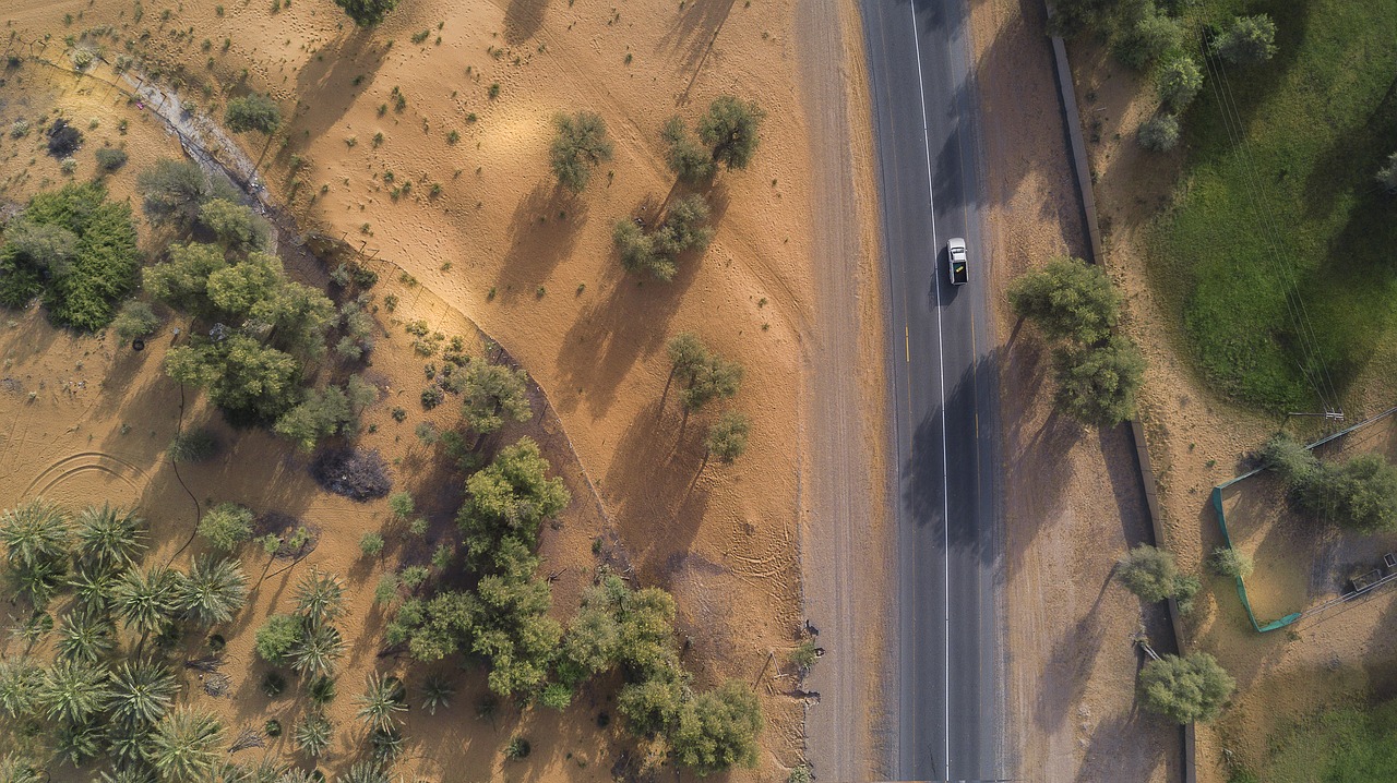 drones road farms free photo